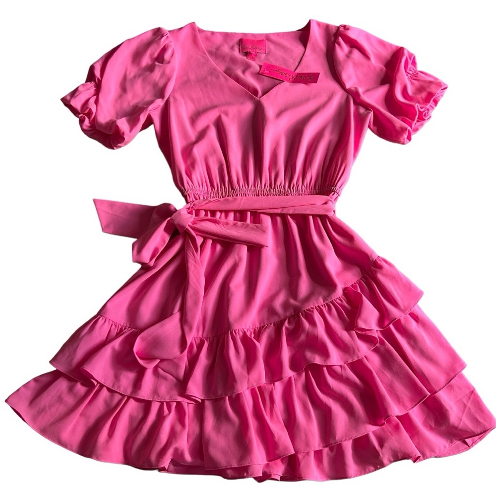 NWT Lilly Pulitzer Prosecco Pink Martha Stretch Dress - Picture 2 of 5